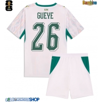 Maglie da calcio Senegal Pape Gueye #26 Prima Maglia Bambino Mondiali 2026  Manica Corta + Pantaloni corti)